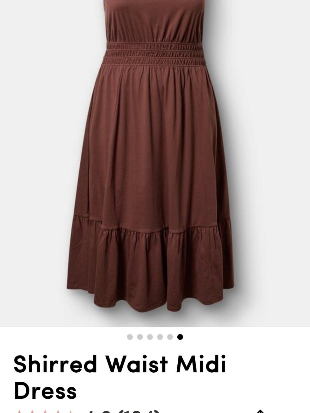 Torrid Midi Dress Brown - Picture 5 of 6